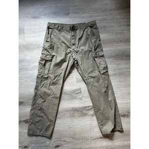 Wranglers‎ Men's Relaxed Fit Cargo Pants Brown Size 40x31 Tech Pockets